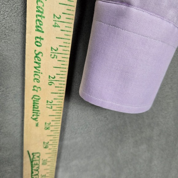Eton Shirt Mens 43/17 light Purple Classic fit Long Sleeve Button Up - Picture 7 of 10